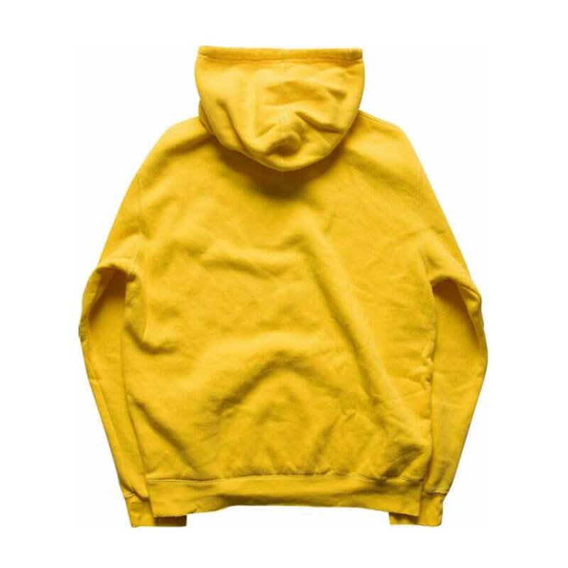 Centered Logo Yellow Gallery Dept Hoodie back